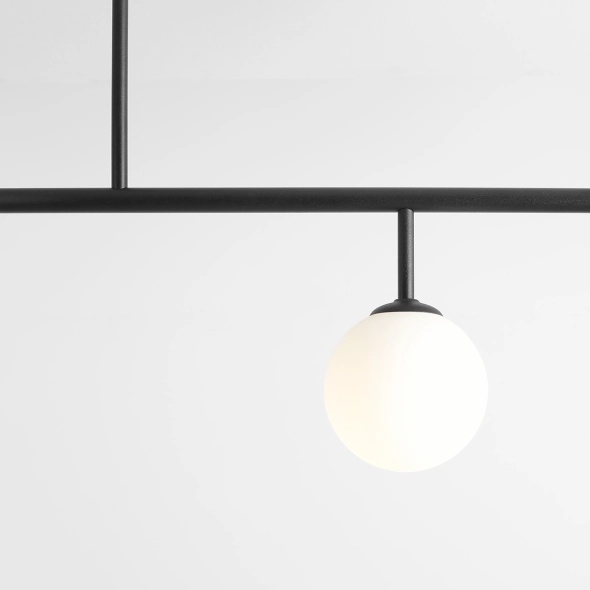 Corp de iluminat suspendat Dione 117 cm 3xE14 / E27 - Negru - Img 2