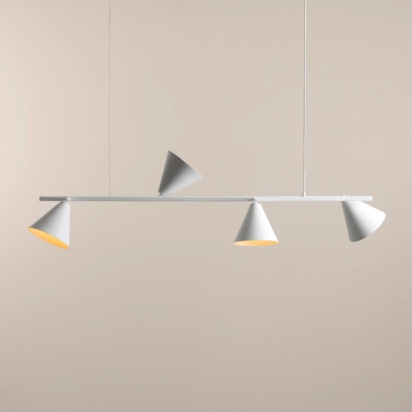 Corp de iluminat suspendat Form 120 cm 4xE27 - Alb - Img 5