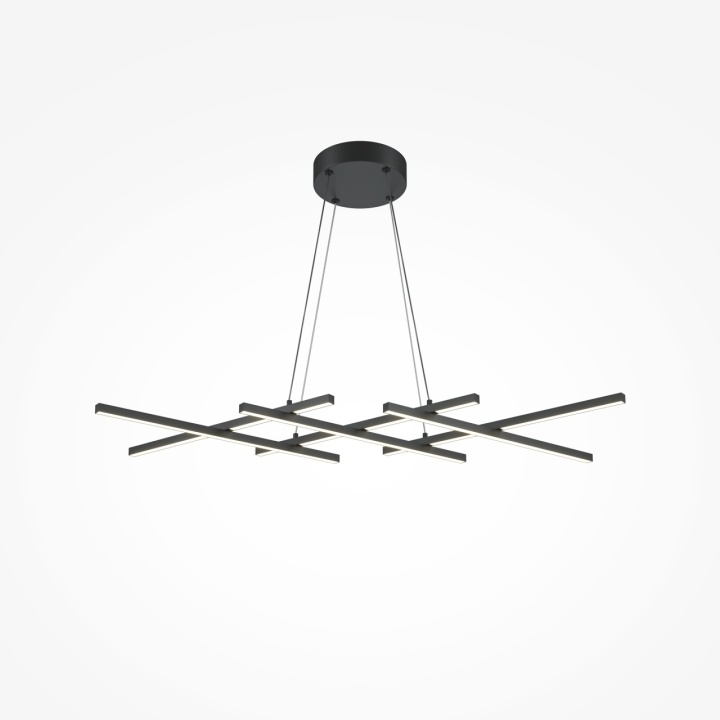 Corp de iluminat suspendat Halo L 103.5 x l 30 cm - Negru - Img 2