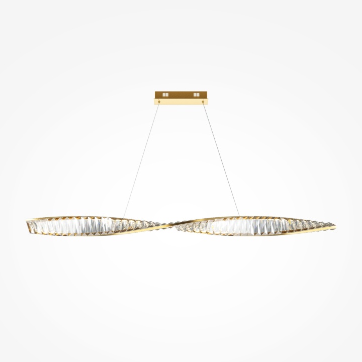 Corp de iluminat suspendat Krone L 120 x l 8 cm 3000K - Auriu - Img 6