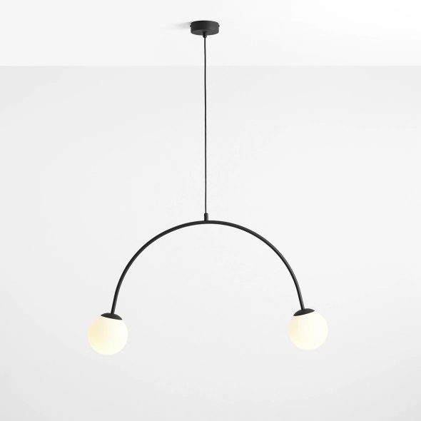 Corp de iluminat suspendat Lea 84 cm 2xE14 - Negru - Img 2
