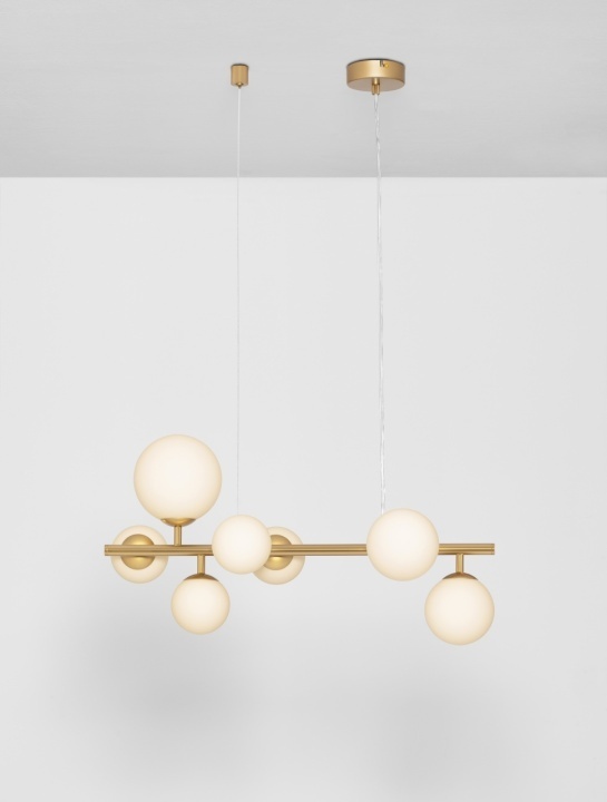 Corp de iluminat suspendat Odillia Opal / Gold Matt 65 x 29 x 120 cm - Img 4