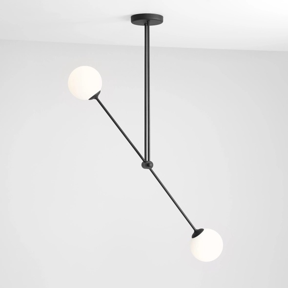 Corp de iluminat suspendat Ohio 108 cm 2xE14 - Negru - Img 3