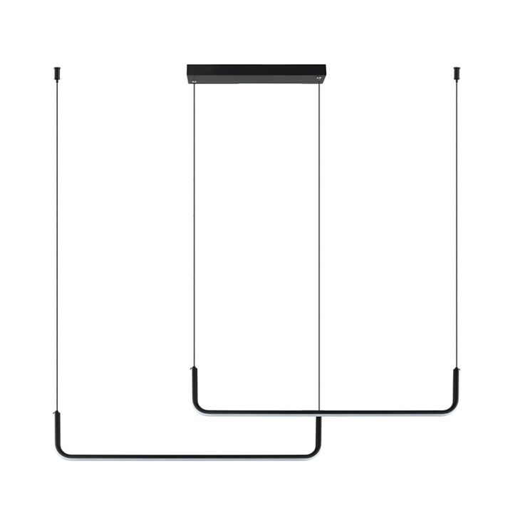 Corp de iluminat suspendat Pavia 3000K - Negru mat - Img 2