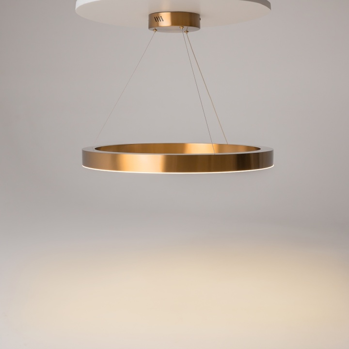 Corp de iluminat suspendat Saturno Ø 60 cm 3500K - Auriu - Img 4