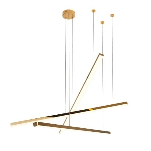 Corp de iluminat suspendat Trio III auriu - Img 2
