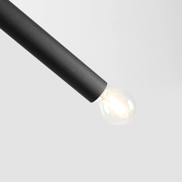 Corp de iluminat suspendat Tubo 100 cm 4xE14 - Negru - Img 3