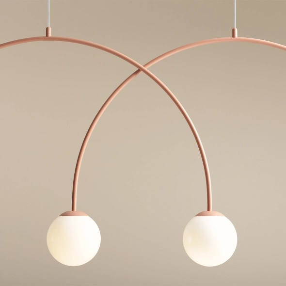 Corp de iluminat suspendat Una 149 cm 4xE14 - Coral - Img 2