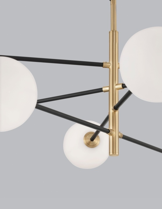 Corp de iluminat suspendat Vitra Opal / Negru / Auriu 120 x 103 x 145 cm - Img 4