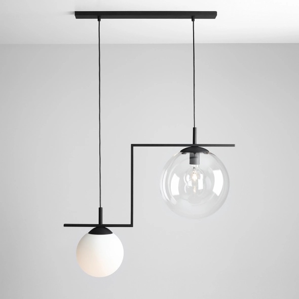Corp de iluminat suspendat Zac 72,5 cm 2xE27 - Negru mix - Img 4