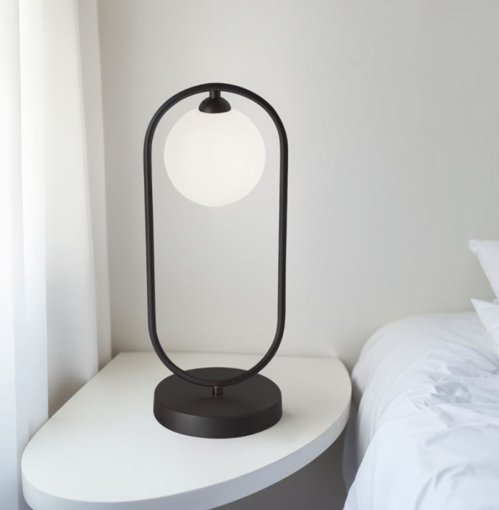 Lampă de masă Fancy - Alb / Negru - Img 2