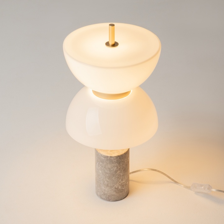 Lampă de masă Kyoto Ø 22 cm 3000K - Auriu - Img 4