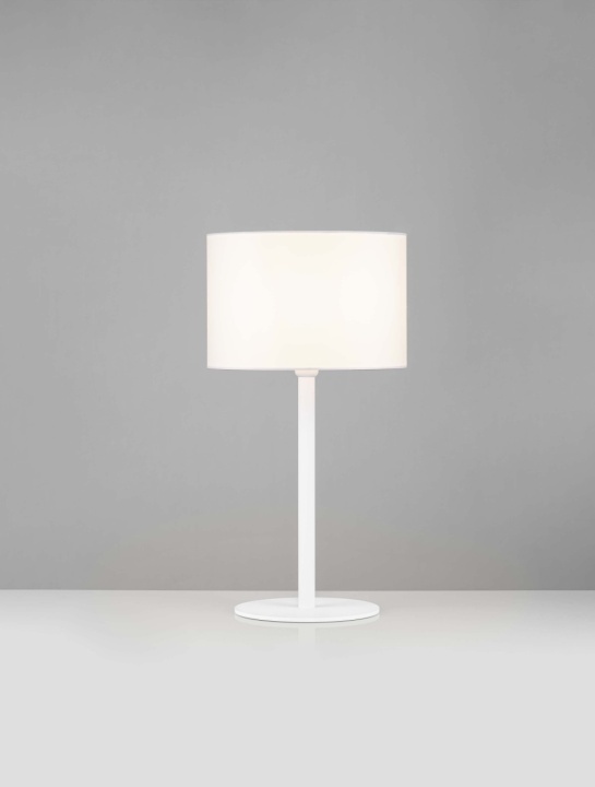 Lampa masa / veioza Sibnia Alb Ø30 x H 58 cm - Img 4