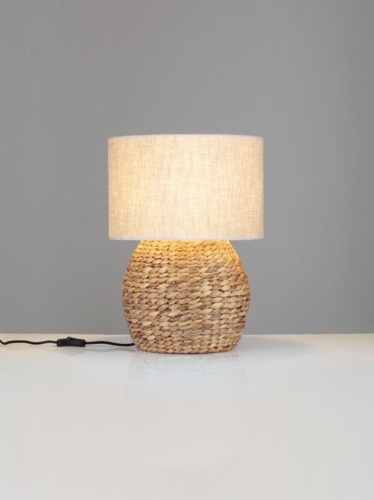 Lampa masa / veioza Umi Natural / Beige Ø33 x H 46 cm - Img 5