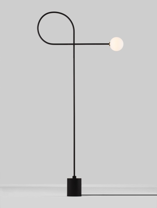 Lampadar Dedalo Negru / Opal 74 x 12 x 150 cm - Img 4