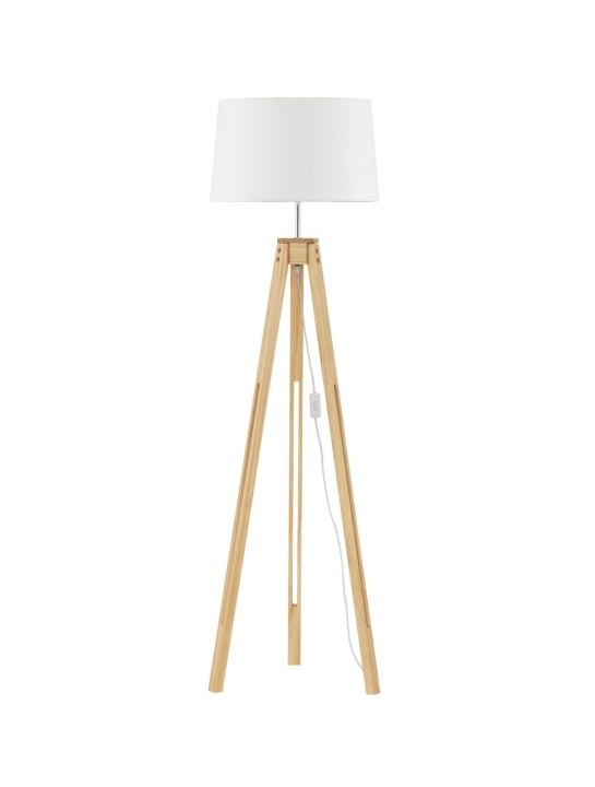Lampadar Le Roy Natural / Alb Ø50 x H 145 cm - Img 2