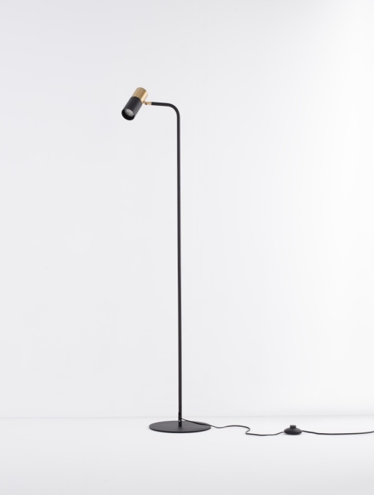 Lampadar Pongo Negru / Auriu Ø25 x H 135 cm - Img 3