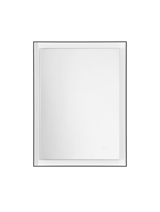 Oglinda cu iluminare Ural Negru / Alb 80 x 3,5 x 60 cm - Img 2