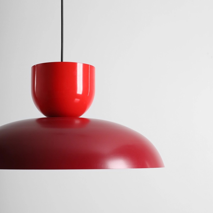 Pendul Ella 47 cm 1xE27 - Roșu vin + Roșu chili - Img 2