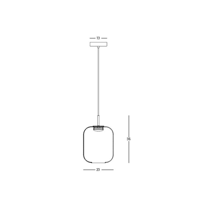 Pendul Faro 3000K - Negru mat - Img 3