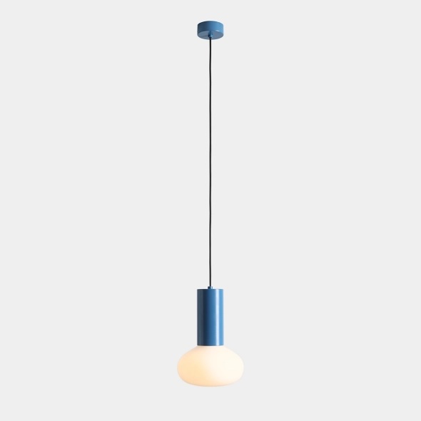 Pendul Flo 19 cm 1xE14 - Albastru deschis - Img 3