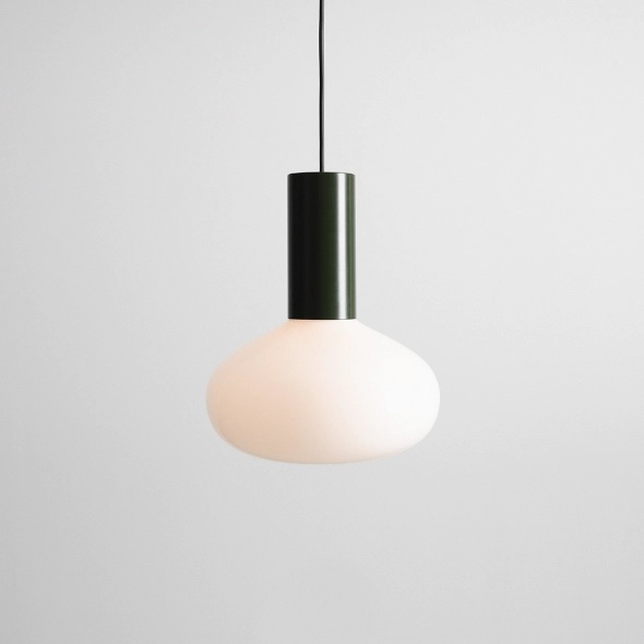 Pendul Flo 26 cm 1xE14 - Verde mușchi - Img 3