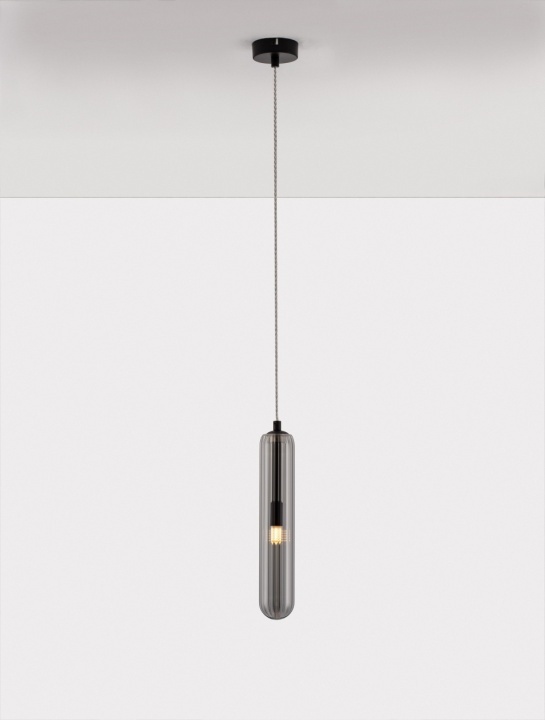 Pendul Gustave Gri / Negru Ø6 x H 120 cm - Img 4