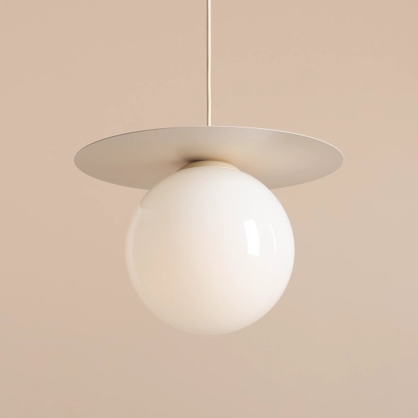 Pendul Loop 40 cm 1xE27 - Crem - Img 2