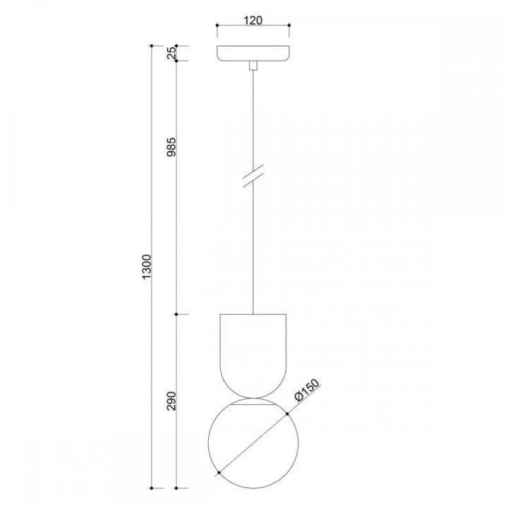 Pendul LUOTI white IP44, alb - Img 4
