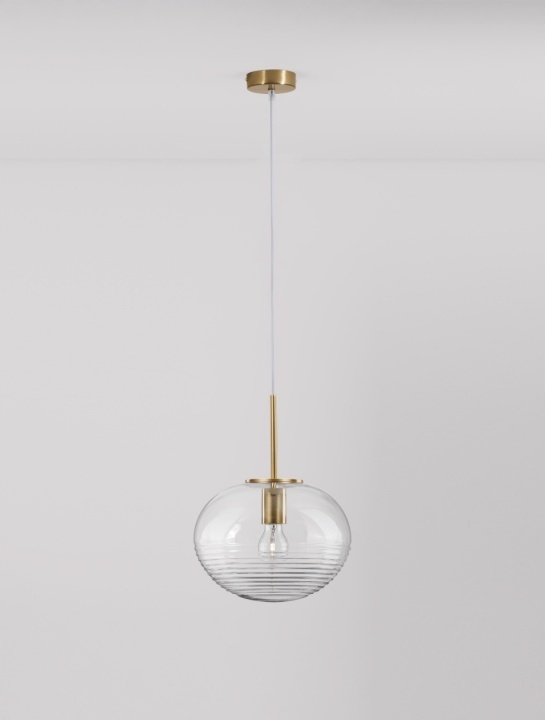 Pendul Maeve Transparent / Auriu Ø28 x H 190 cm - Img 4