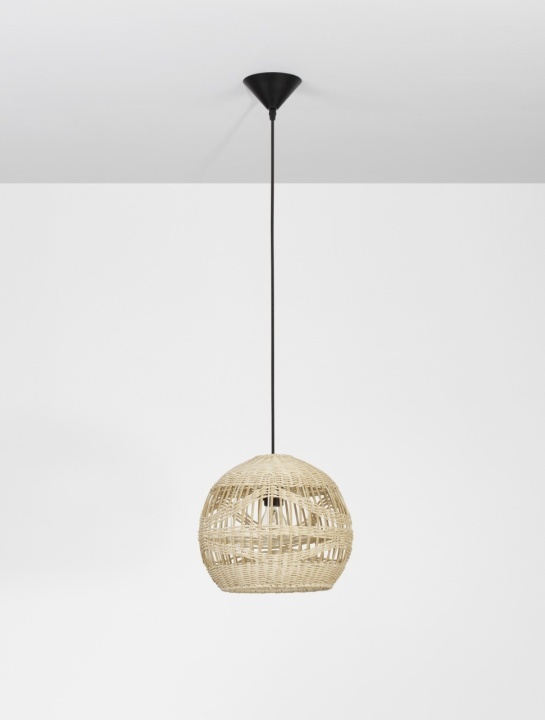 Pendul Marlo Natural / Negru Ø30 x H 195 cm - Img 4