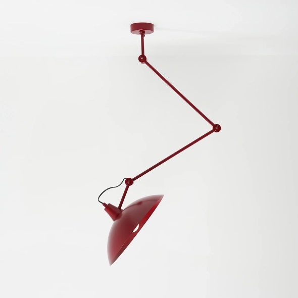 Pendul Melos 50 cm 1xE27 - Roșu vin - Img 2