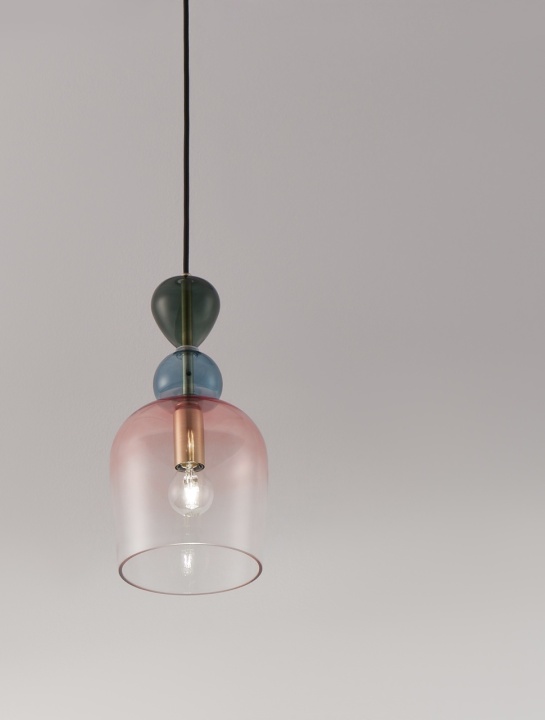 Pendul Murano Gri / Auriu Ø15,7 x H 185,5 cm - Img 5