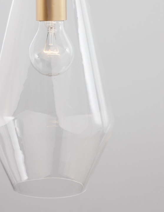 Pendul Prisma Transparent / Auriu Ø17 x H 120 cm - Img 3