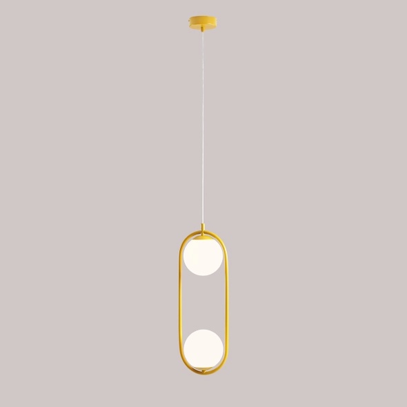 Pendul Riva 18,5 cm 2xE14 - Muștar - Img 4