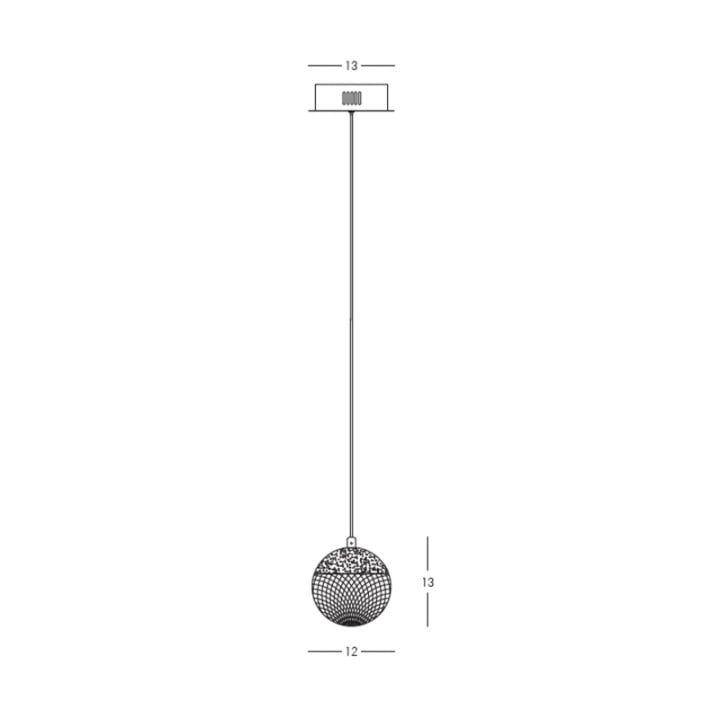Pendul Sfera Perla LED 3000K - Auriu - Img 3
