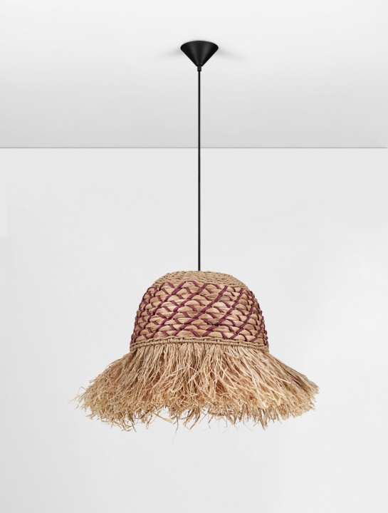 Pendul Sorello Natural / Red / Negru Ø42 x H 230 cm - Img 3
