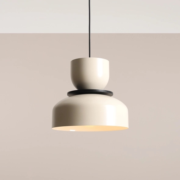 Pendul Uto 30 cm 1xE27 - Crem, lemn închis - Img 4