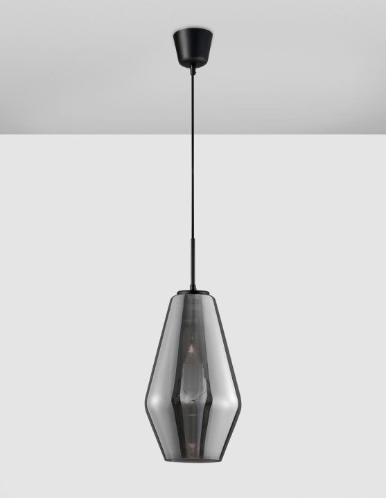 Pendul Veiro Crom / Negru Ø17 x H 120 cm - Img 3