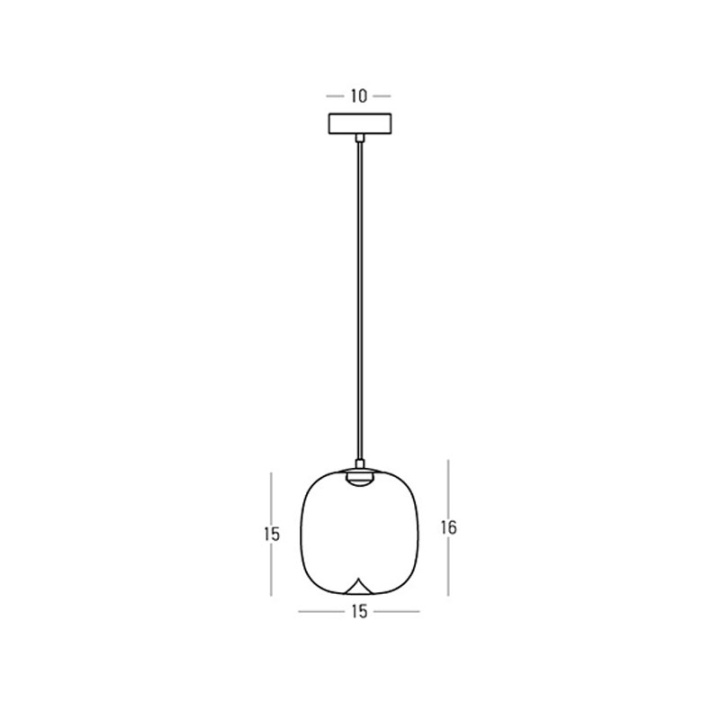 Pendul Vitro 2611 LED 4W 3000K – negru mat metal - Img 5