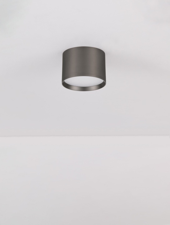 Plafoniera Ζιαζα Nikel / Negru Ø12 x H 8,6 cm - Img 3