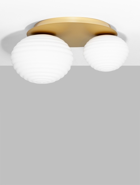 Plafoniera Allen Alb / Gold Matt 45 x 35 x 21,5 cm - Img 3