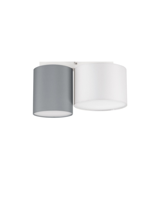 Plafoniera Bryson Alb / Alb / Gri 35 x 20 x 17 cm - Img 2