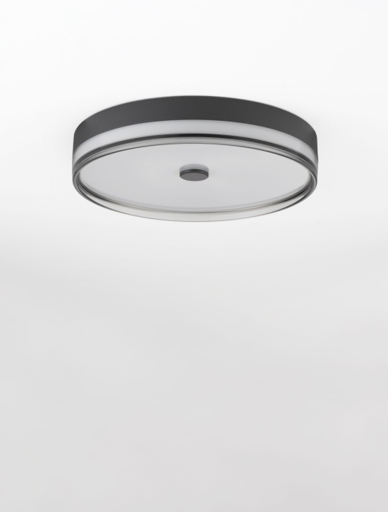 Plafoniera Helios Negru / Smokey Ø50 x H 9,7 cm - Img 3