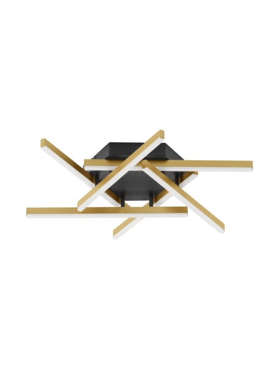 Plafoniera Hyde Auriu periat / Negru Ø65 x H 10,7 cm - Img 2