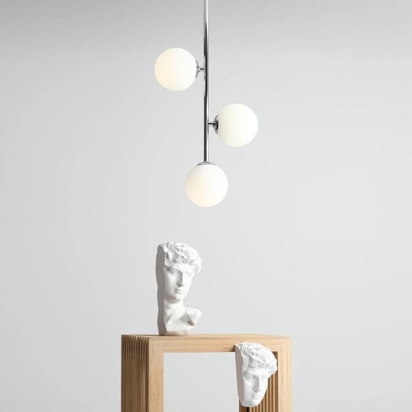Plafoniera Libra 3 Crom 34 cm 3xE14 - Img 2
