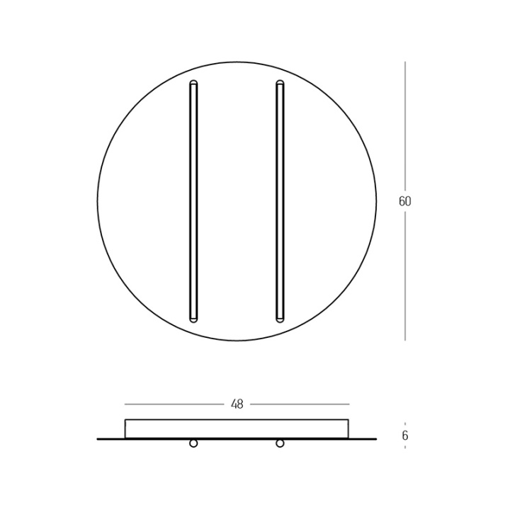 Plafonieră Linea Acustica LED 3000K - Gri, Negru mat - Img 2