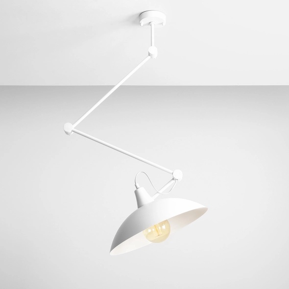 Plafoniera Melos Alb 50 cm 1xE27 - Img 3