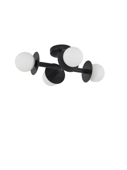 Plafoniera Pielo Opal / Negru 51 x 37 x 17 cm - Img 2