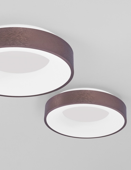 Plafoniera Rando Thin Brushed Coffee Ø38 x H 9 cm - Img 5